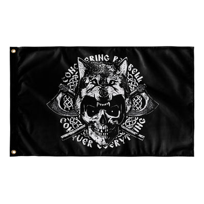 Conquer Everything Flag - 3' x 5' Polyester Flag - Conquering Barbell