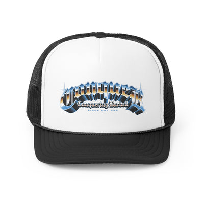 Conquer - Street Cred - Black/White Trucker Cap - Conquering Barbell