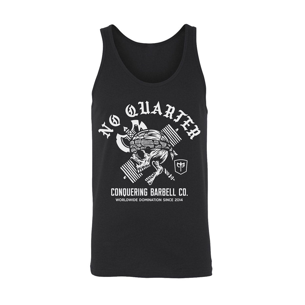 Conquer The Weights - Air Raid - on Black tank top - Conquering