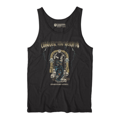 Panther Exodus - Black tank top - Conquering Barbell