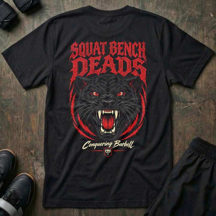 Squat Bench Deads - Panther - Tee - back print