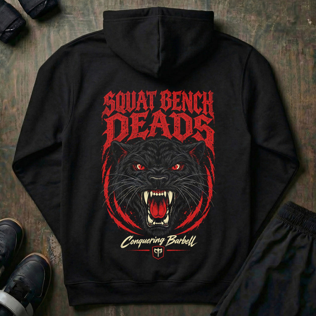 Squat Bench Deads - Panther - Pullover Hoodie - back print