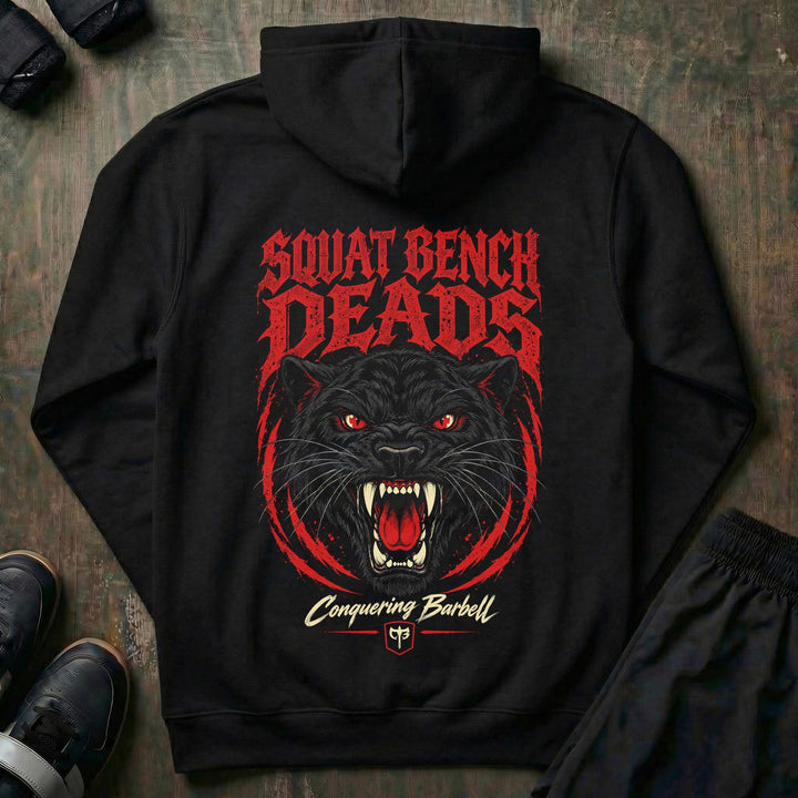 Squat Bench Deads - Panther - Pullover Hoodie - back print