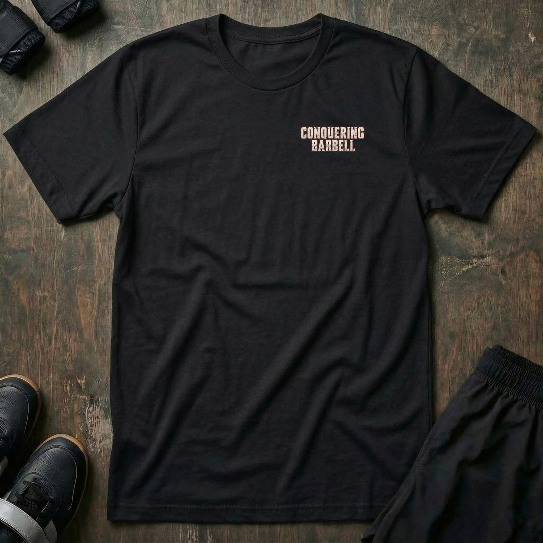 Squat Press Pull - Grip Shield - Tee - left chest print
