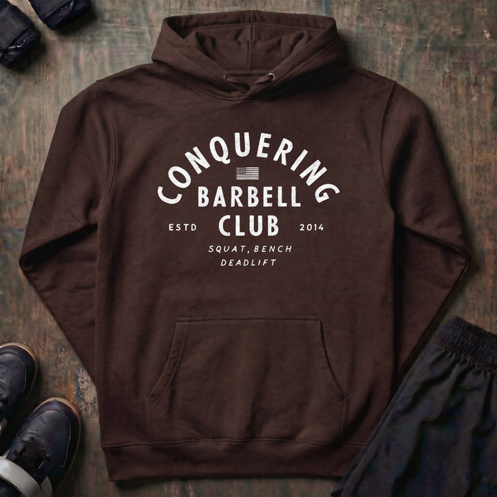CB Lifting Club pullover hoodie in Brown