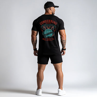 Cobras - Squat Press Pull® - Black Tee