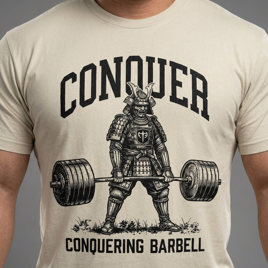 Samurai Deadlift V2 - Sand Tee