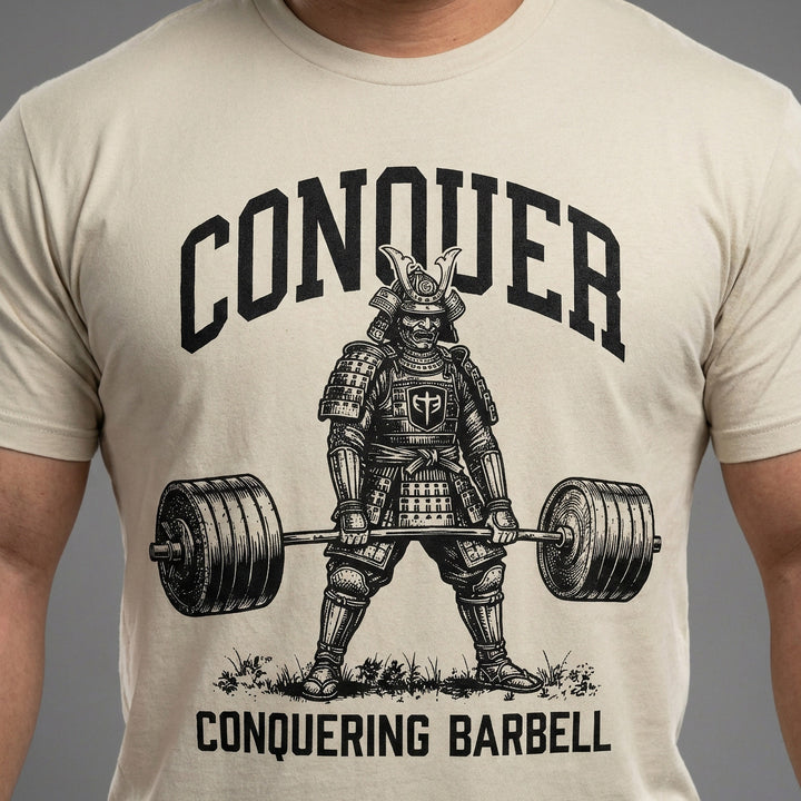 Samurai Deadlift V2 - Sand Tee