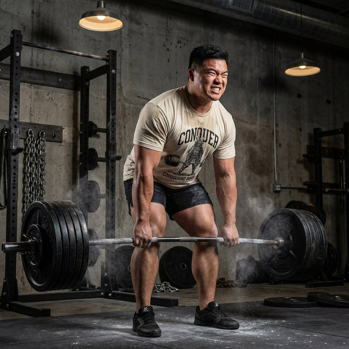 Samurai Deadlift V2 - Sand Tee