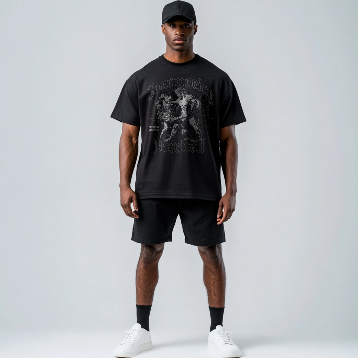 Hercules vs Lion - Oversized tee