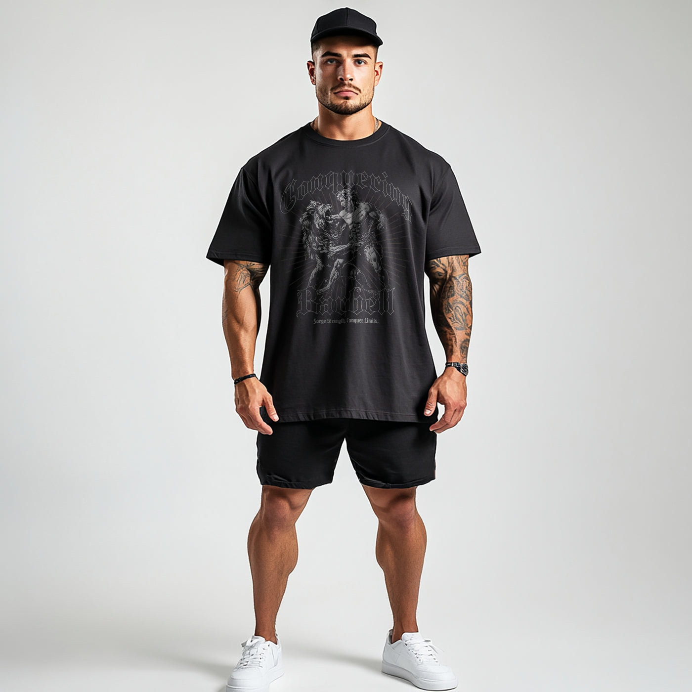 Hercules vs Lion - Oversized tee