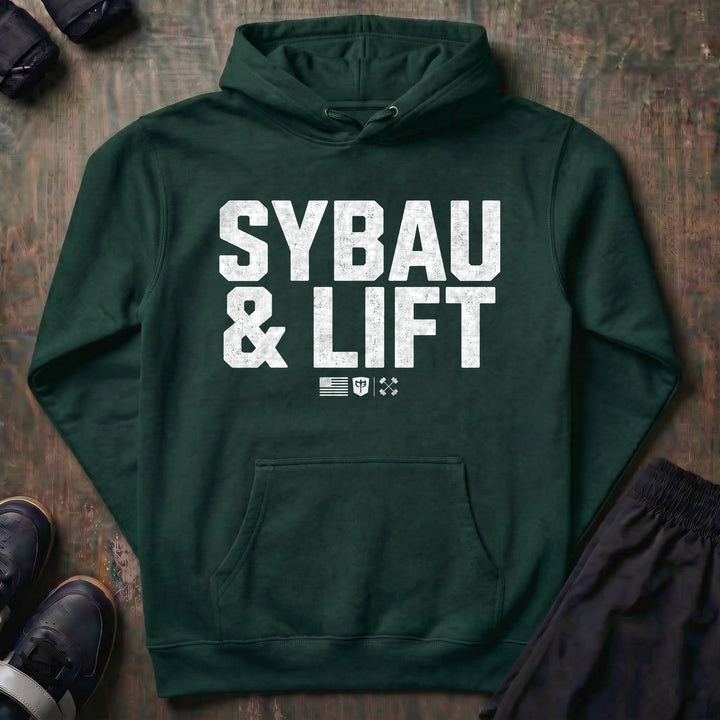 SYBAU &amp; LIFT pullover hoodie in Alpine Green