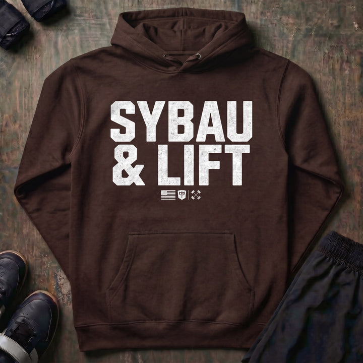 SYBAU &amp; LIFT pullover hoodie in Brown