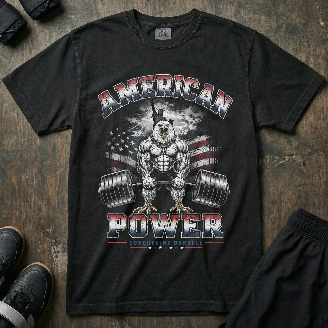 American Power relaxed fit tee in Black