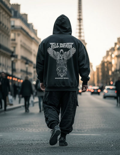 Angel of Barbell Death Pullover Hoodie - Conquering Barbell