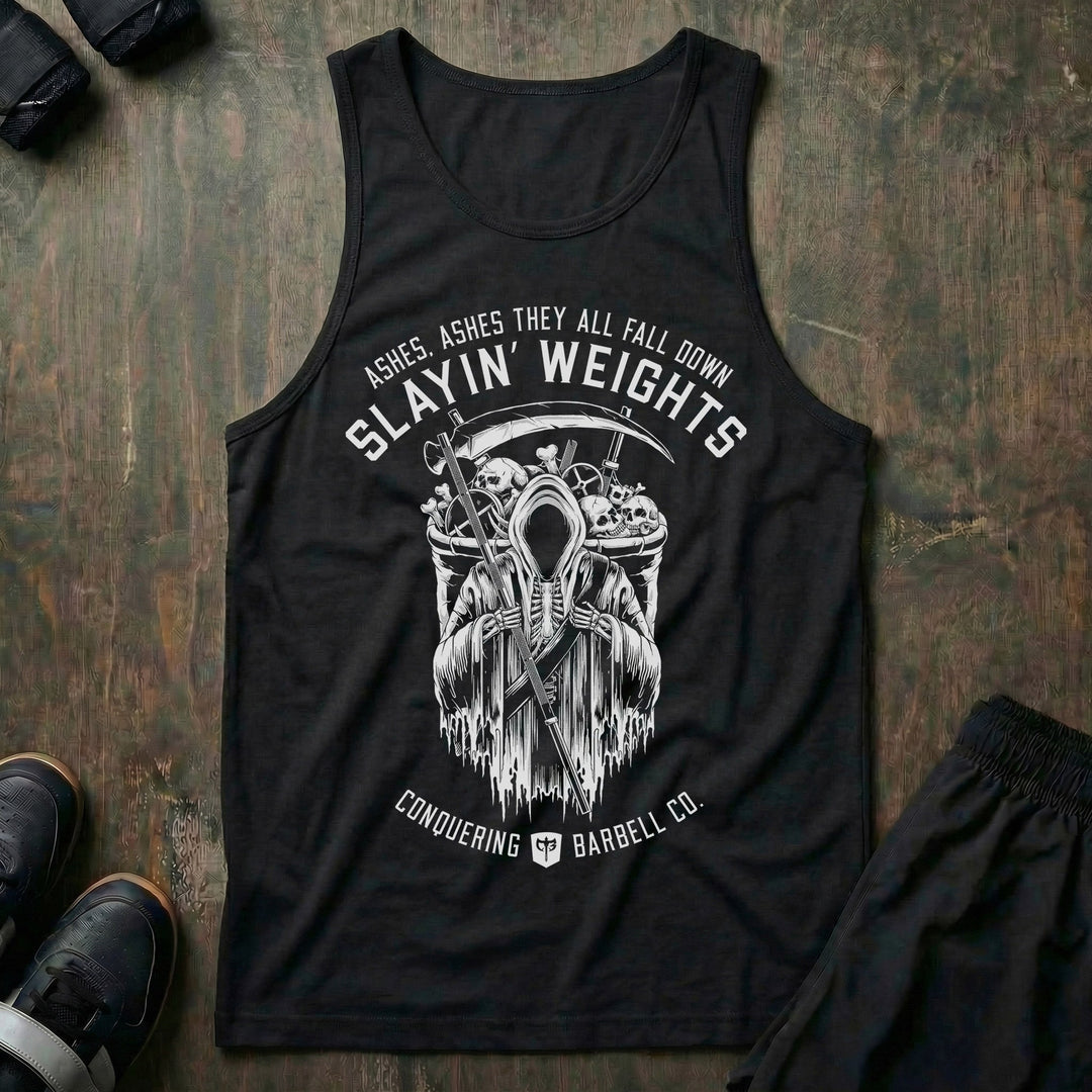 Ashes, Ashes They All Fall Down tank top in Black