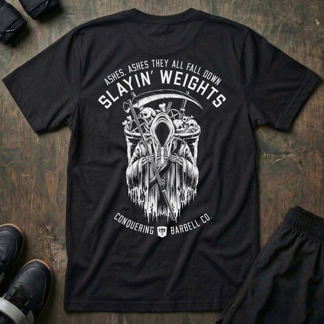 Ashes, Ashes They All Fall Down Tee - Conquering Barbell