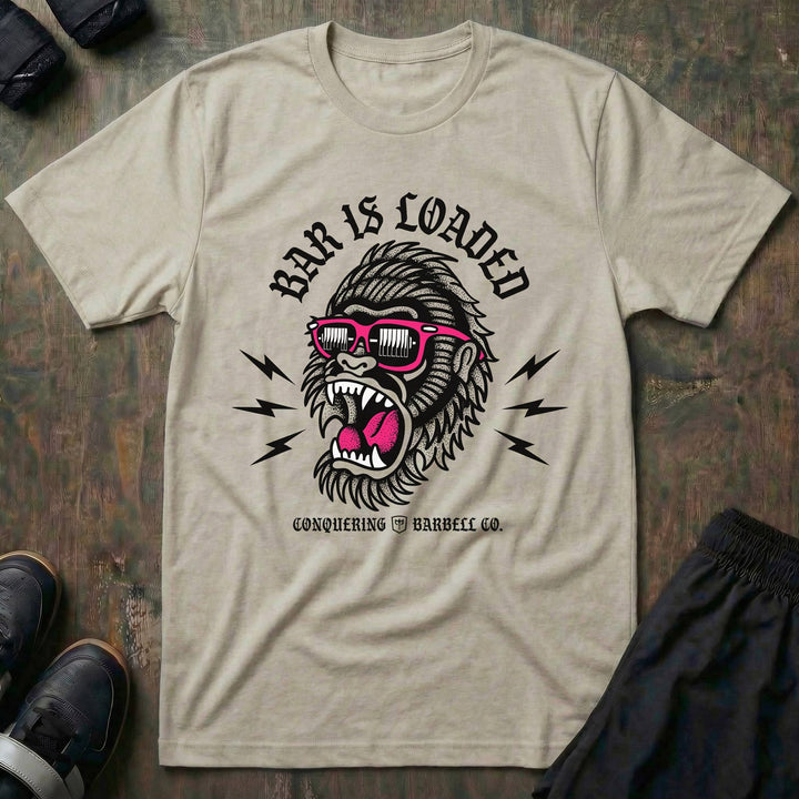 Bar Is Loaded - Gorilla Tee - Conquering Barbell