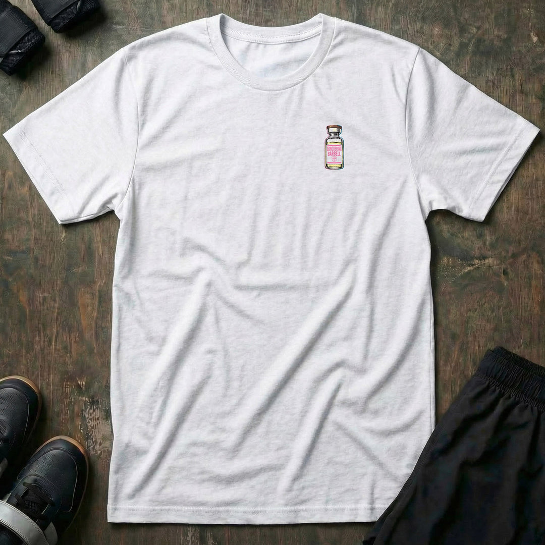 Basic Stack tee: three vintage apothecary vials