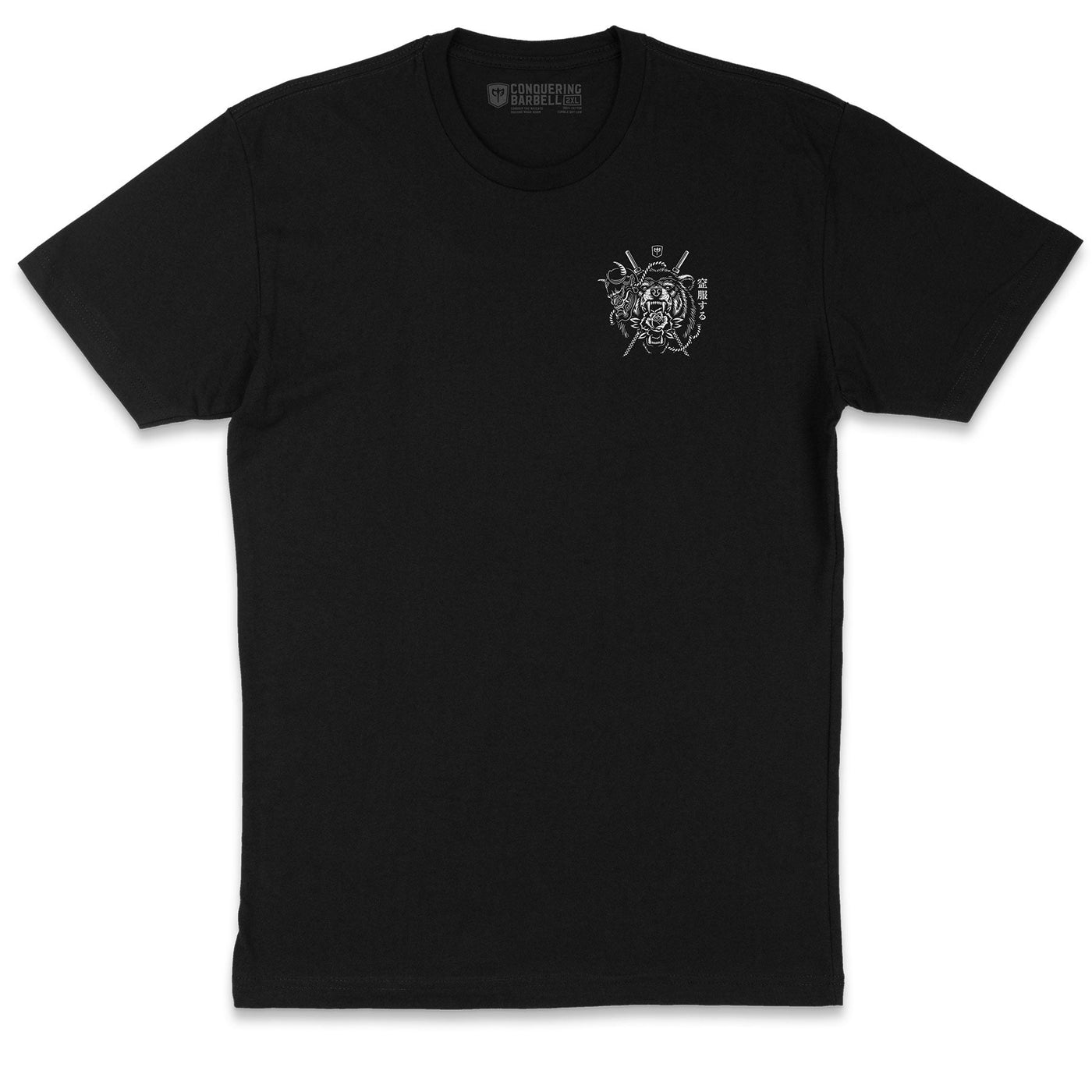 Bear Oni - Black Tee - Conquering Barbell