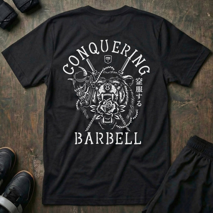 Bear Oni - Black Tee - Conquering Barbell