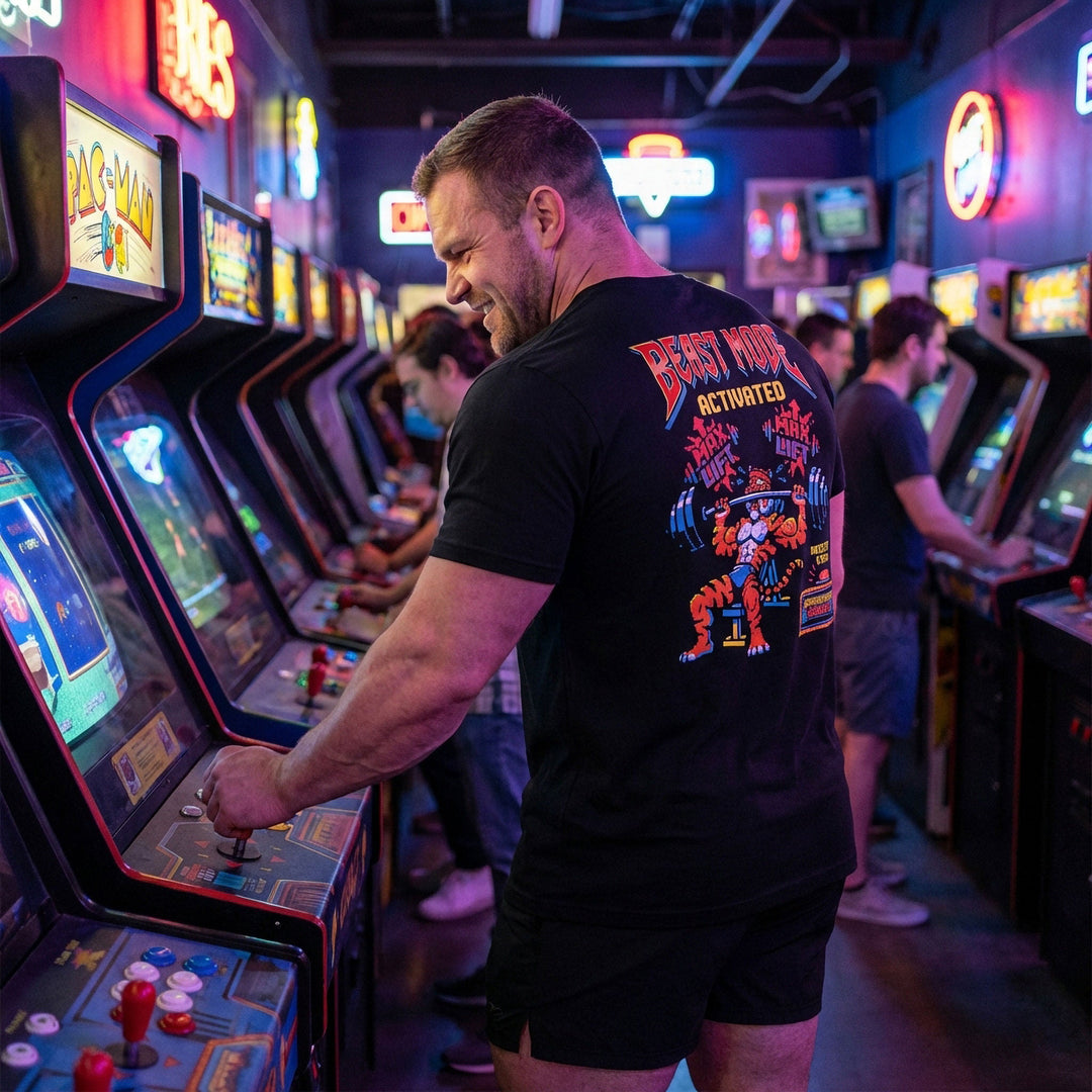 Beast Mode Activated - Black Tee - Conquering Barbell