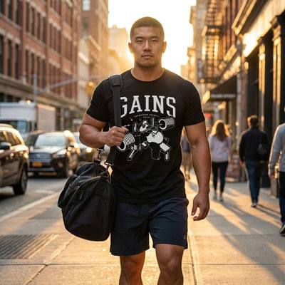 Bench Press Panda Tee - Conquering Barbell