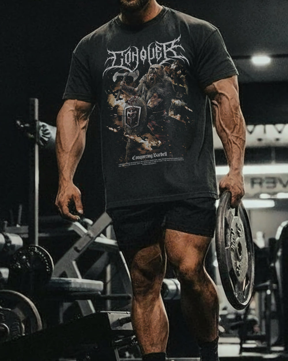 Berserker relaxed fit tee in Black
