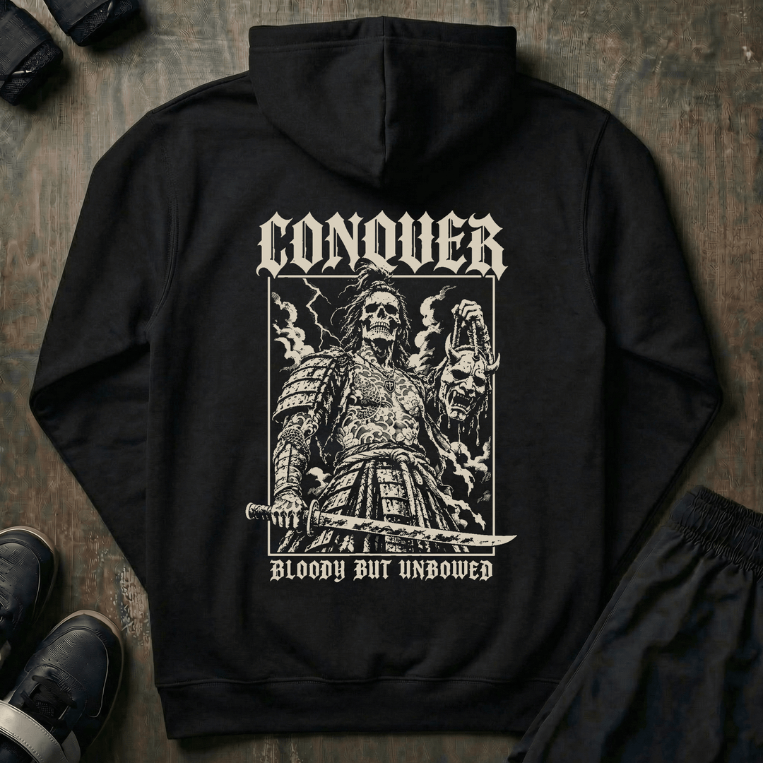 Bloody But Unbowed - Pullover Hoodie - Conquering Barbell