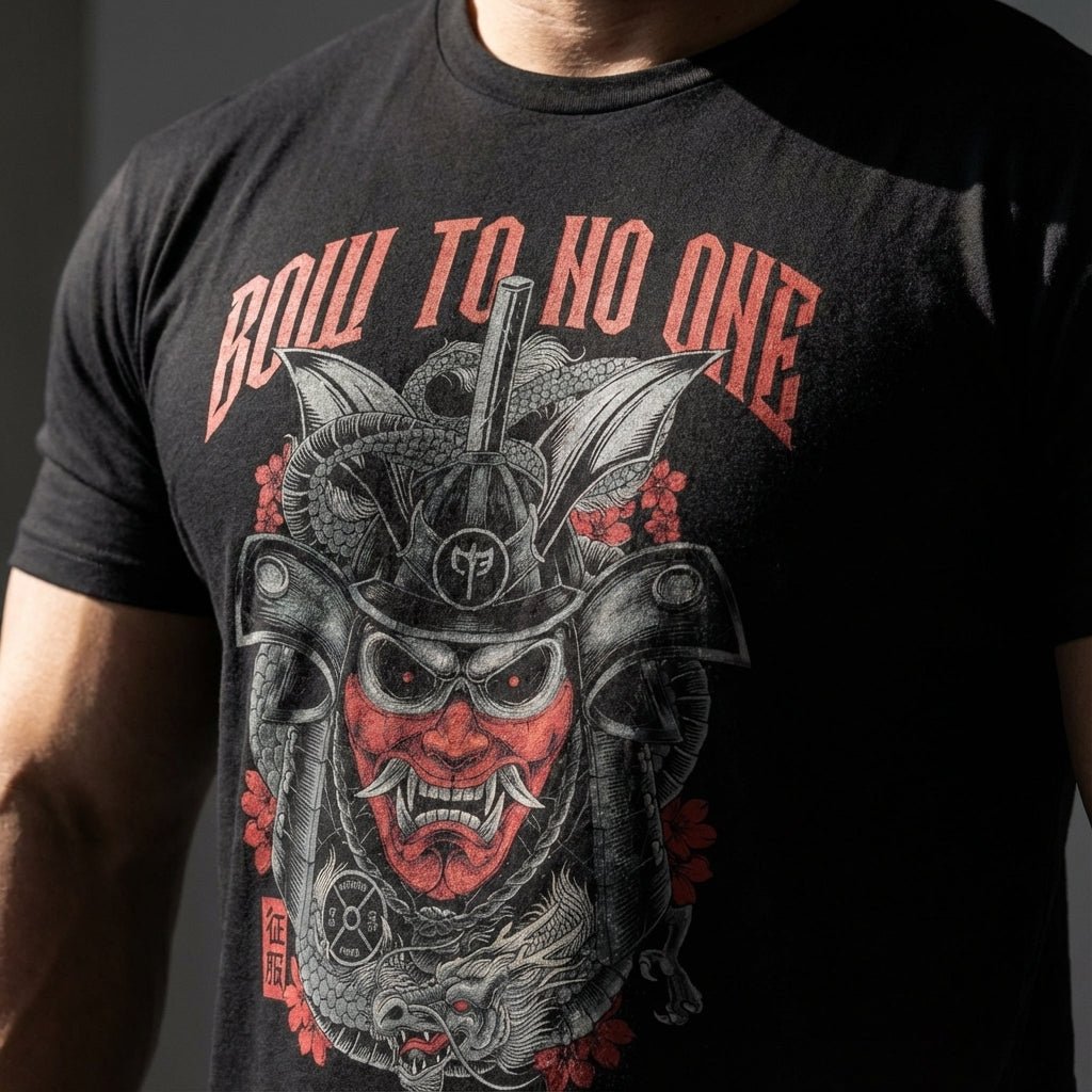 Bow to No One - Black Tee - Conquering Barbell