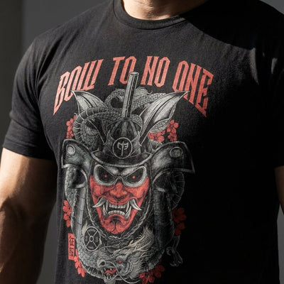 Bow to No One - Black Tee - Conquering Barbell