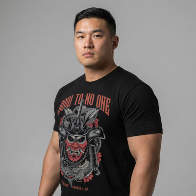 Bow to No One - Black Tee - Conquering Barbell