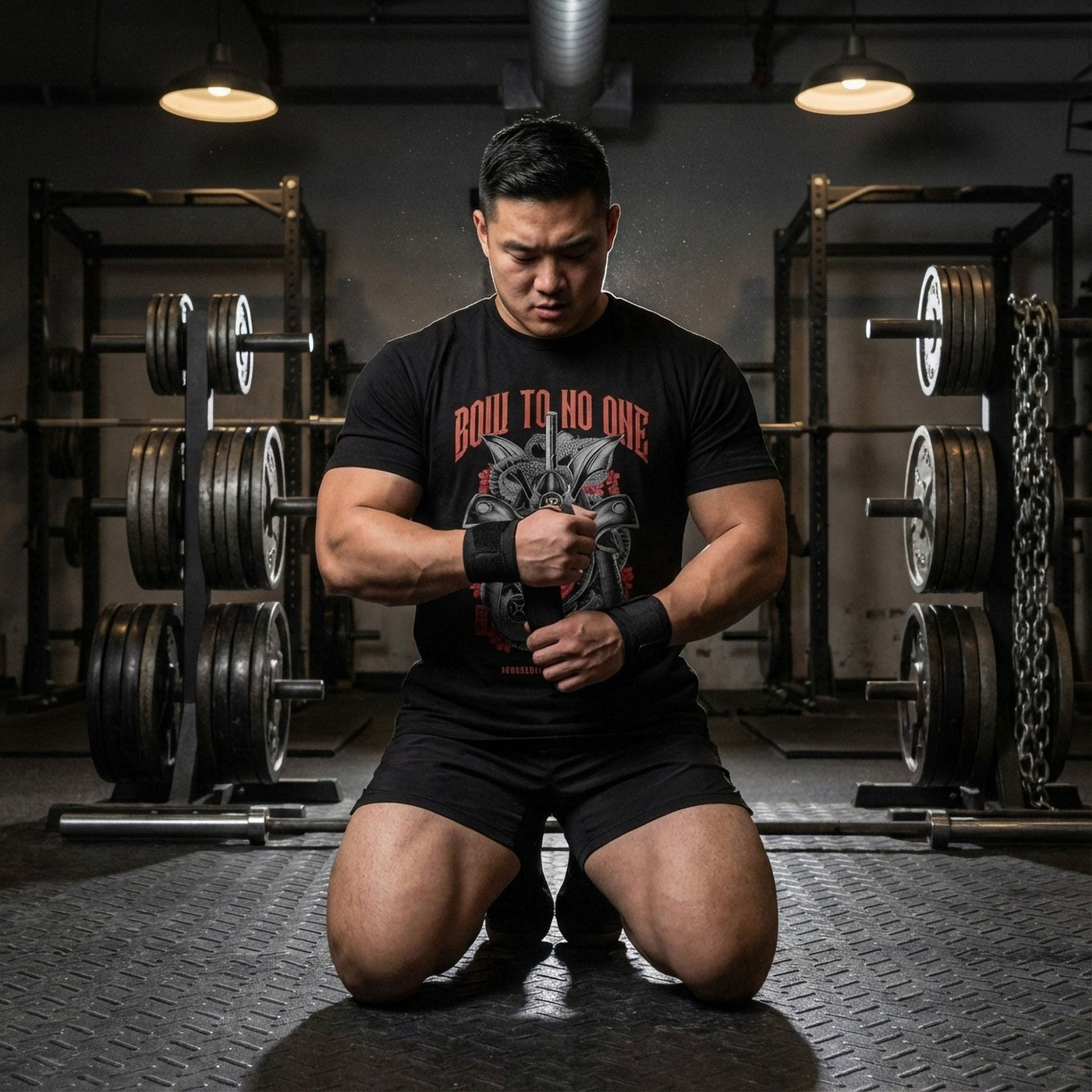 Bow to No One - Black Tee - Conquering Barbell