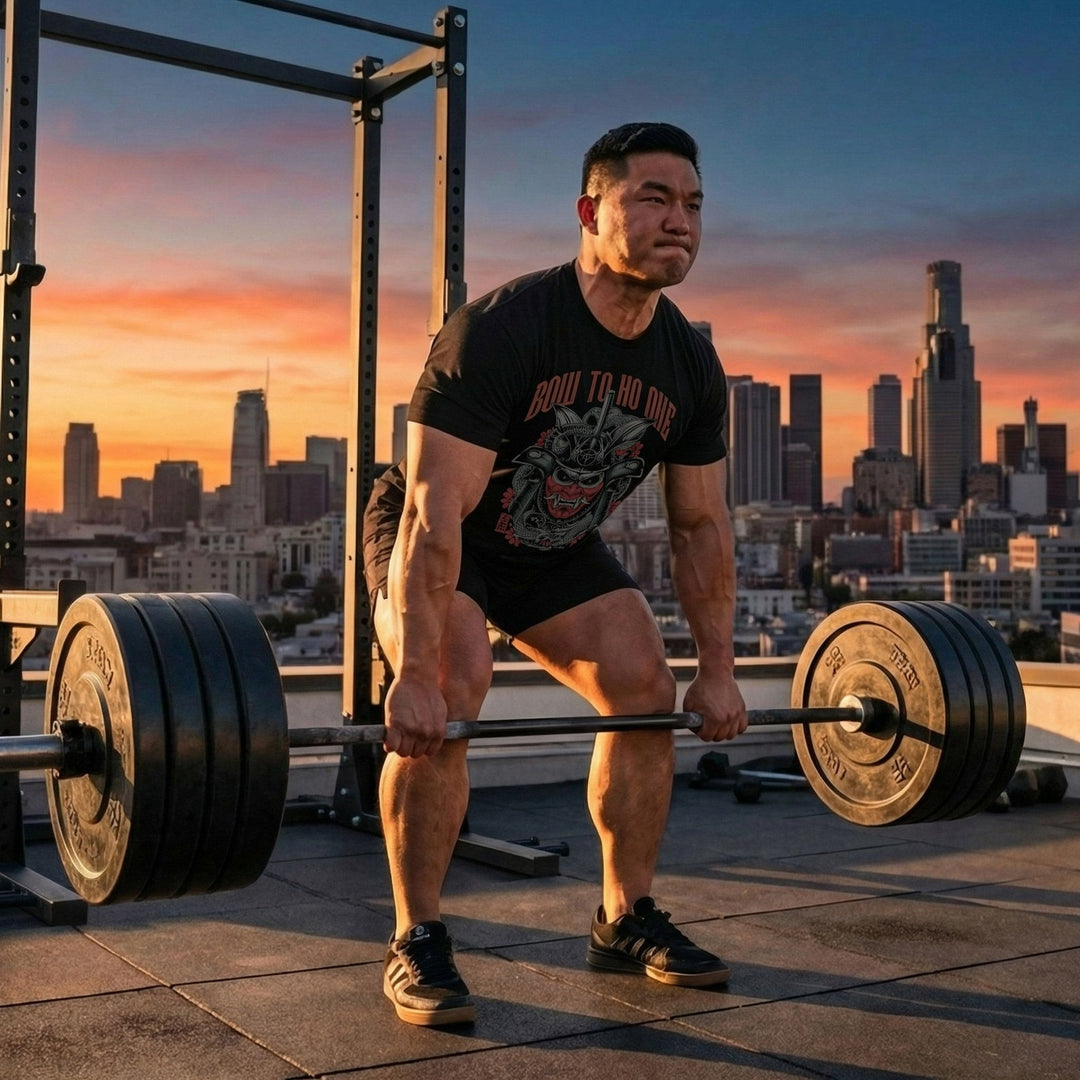 Bow to No One - Black Tee - Conquering Barbell