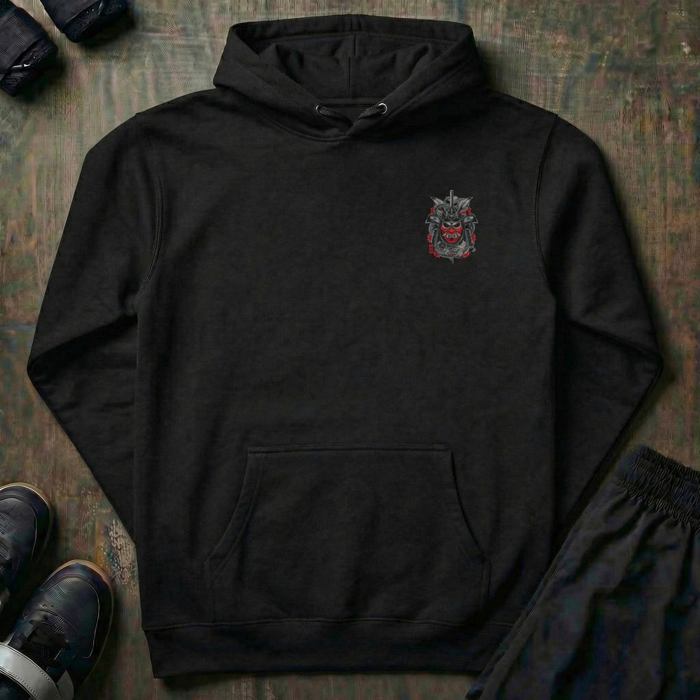 Bow to No One pullover hoodie in Black, front