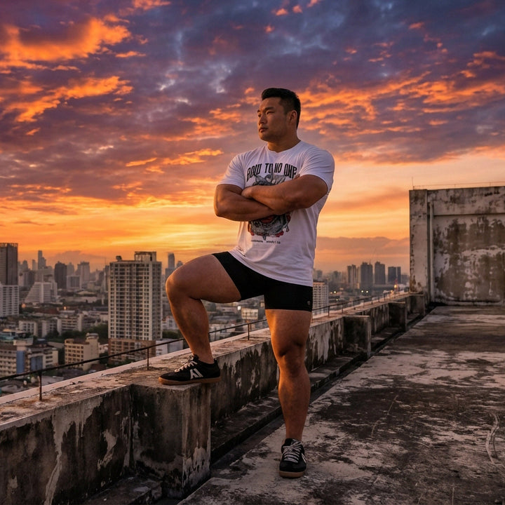 Bow to No One - White Tee - Conquering Barbell