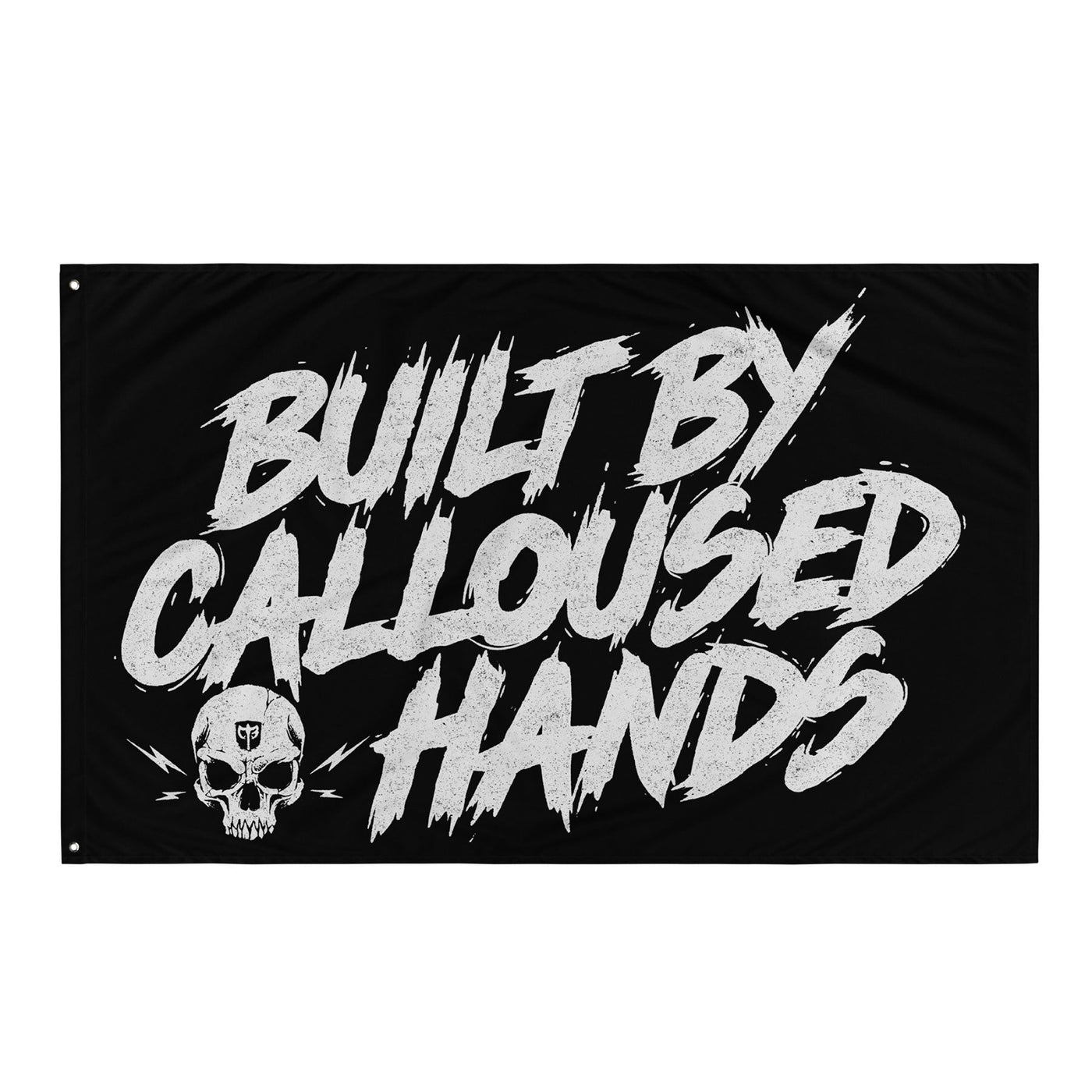 Built by Calloused Hands - 3' x 5' Polyester Flag - Conquering Barbell