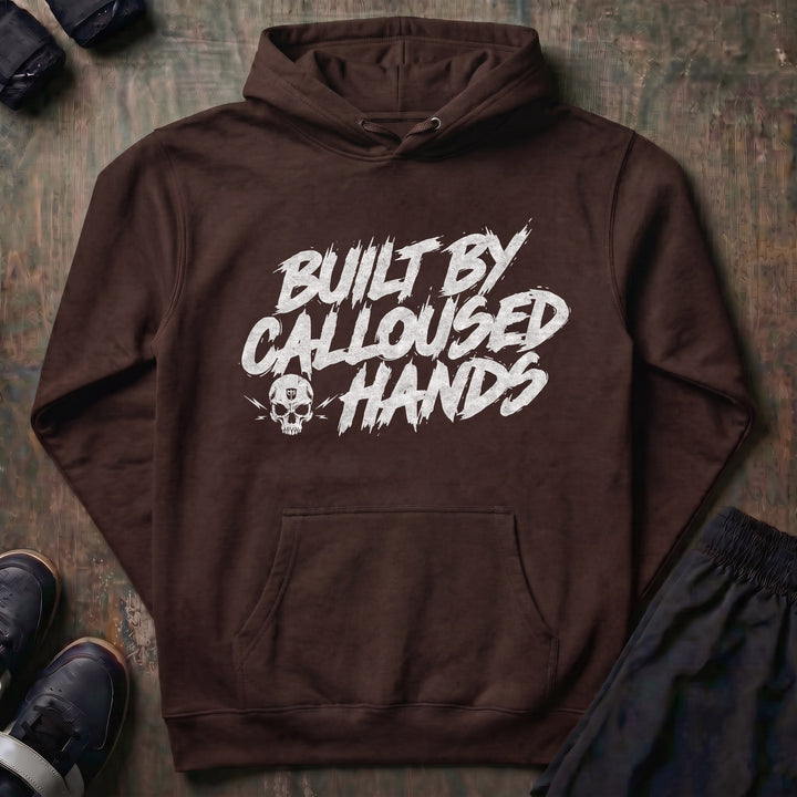 Built by Calloused Hands pullover hoodie in Brown
