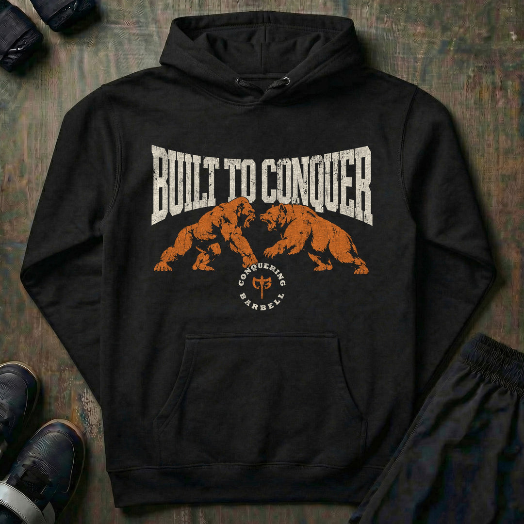 Built to Conquer - Pullover Hoodie - Black