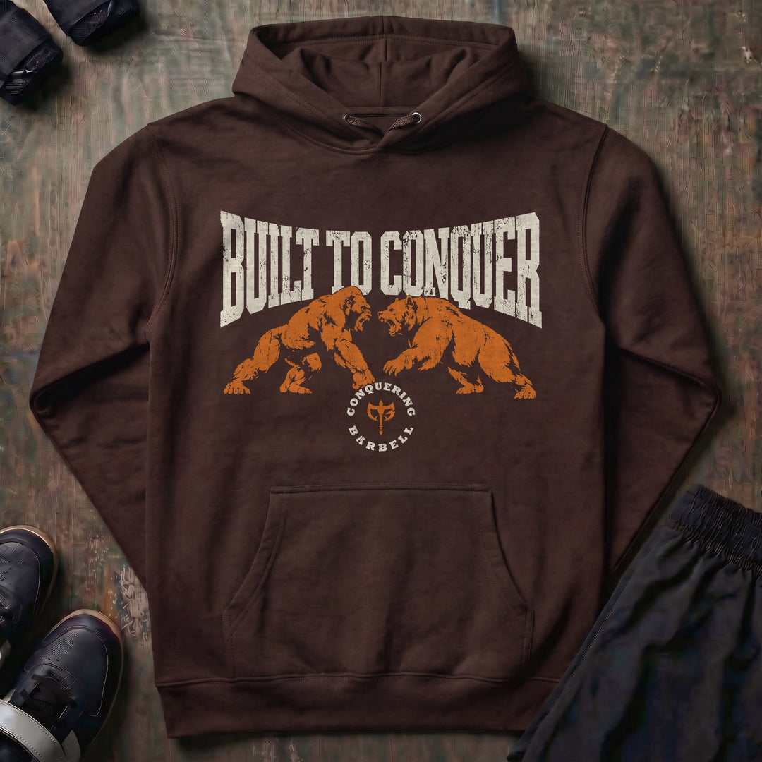 Built to Conquer - Pullover Hoodie - Brown