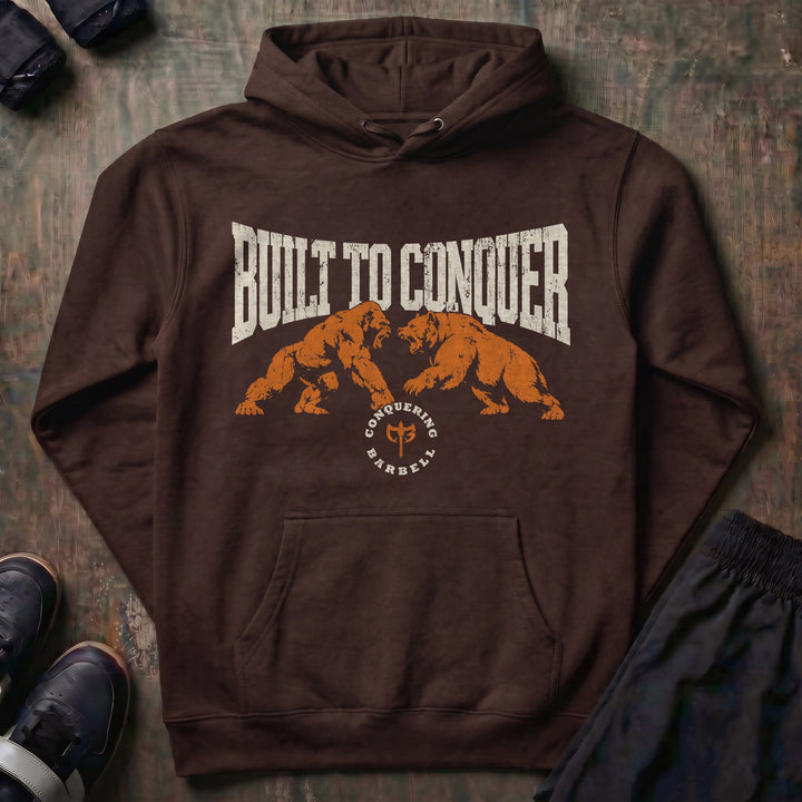 Built to Conquer - Pullover Hoodie - Brown