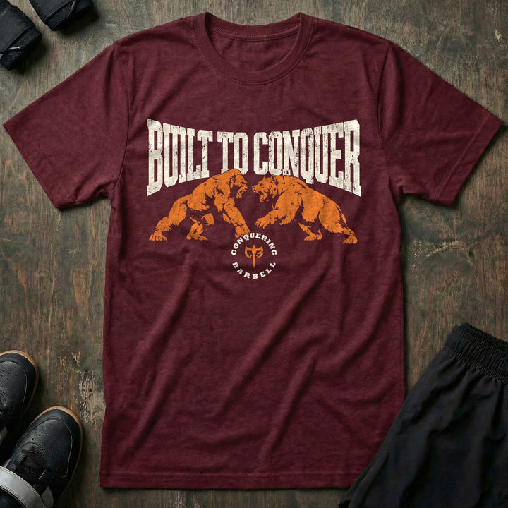 Built to Conquer - Tee - Maroon
