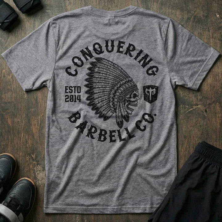 CB Chief tee in Heathered Grey