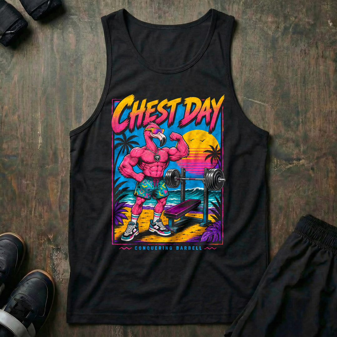 Chest Day - Tank Top - Black front