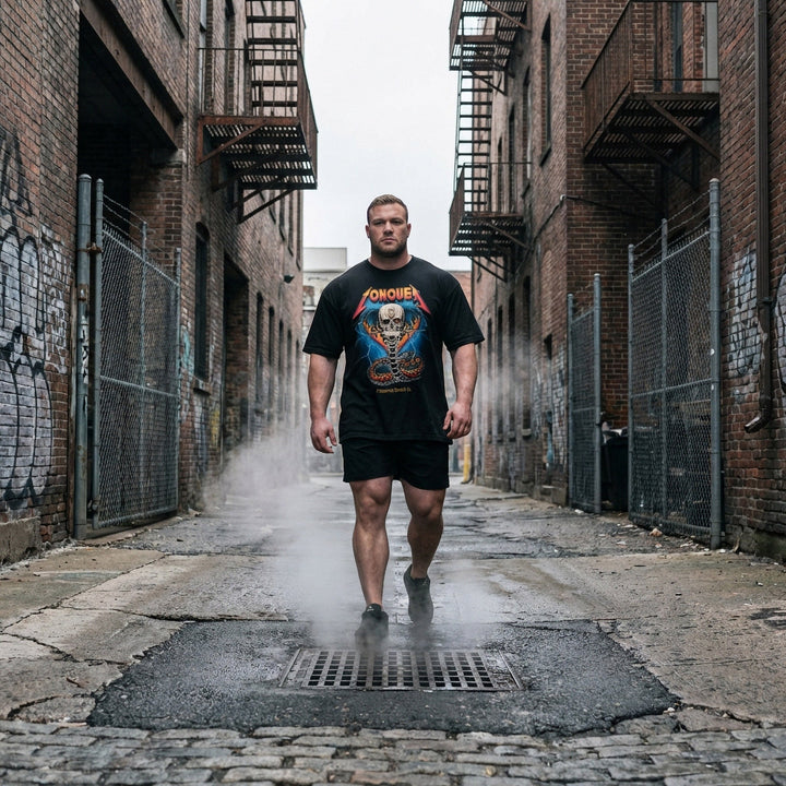 Cobrahead relaxed fit tee in Black