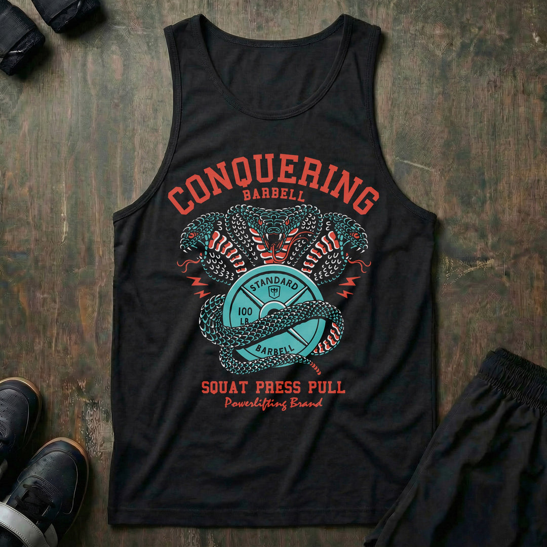 Cobras Squat Press Pull® tank top in Black