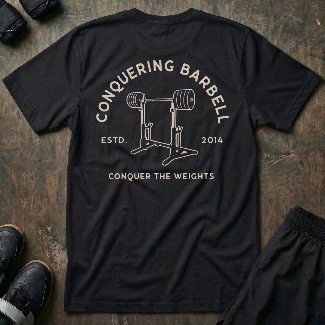 Combo Rack tee in Black: a loaded combo rack illustration