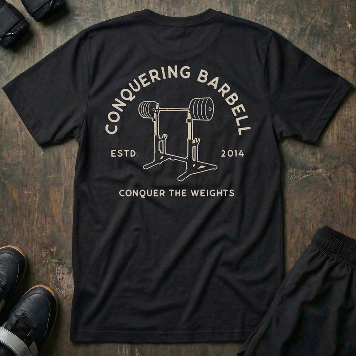 Combo Rack tee in Black: a loaded combo rack illustration