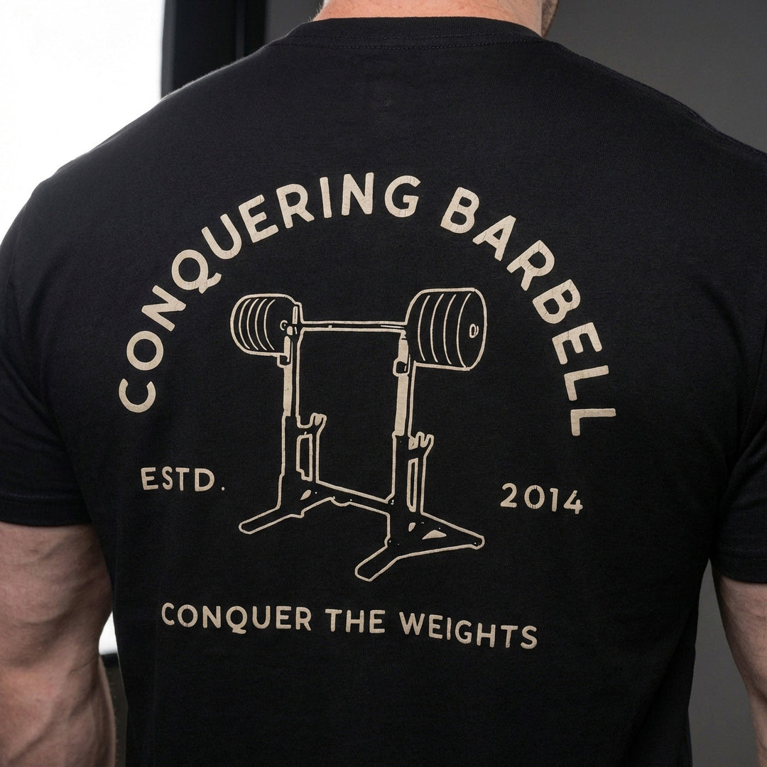 Combo Rack tee in Black: a loaded combo rack illustration
