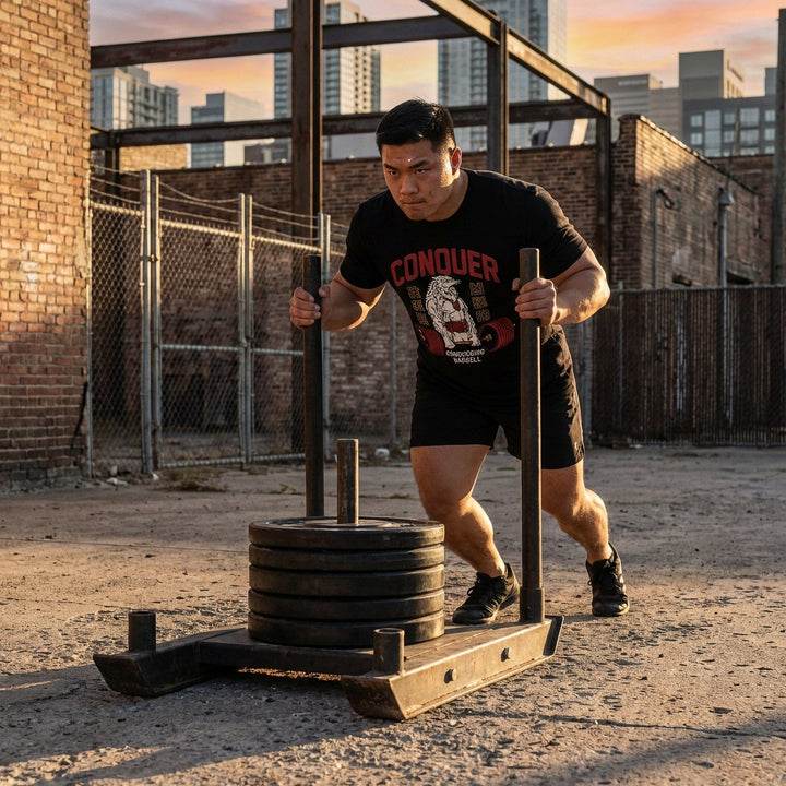 Conquer - Deadlifting Wolf V2 Tee - Conquering Barbell